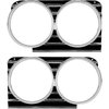 C1724 1966 Impala, Bel Air, Biscayne, Caprice; Headlamp Bezels; RH & LH; Pair - image 2