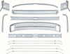 C2066W Inner Roof Panel Brace Set-1969 Camaro, Firebird; 14 Piece Set; Silver Weld-Thru Primer - image 1