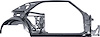 C2351 Quarter Panel and Door Frame Structure-1968 Camaro, Firebird; Passenger Side - image 1