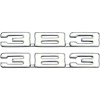 C38368 1968-81 Chevrolet, Classic Style "383" Front Fender Emblems, Pair, - image 1