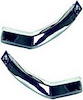 C405124 1968-74 Nova, 1971-74 Ventura, Omega, GTO 2-Door Sport Coupe; Vinyl Top Lower Rear Corner Moldings; Pair - image 1
