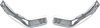 C405124 1968-74 Nova, 1971-74 Ventura, Omega, GTO 2-Door Sport Coupe; Vinyl Top Lower Rear Corner Moldings; Pair - image 2