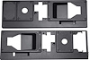 C95201 Door Handle Trim Panels for 1982-1992 Chevrolet Camaro, 1982-1989 Pontiac Firebird [Pair] - image 1