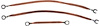 CA67GS81 1967-68 Camaro, 1967-69 Firebird; Ground Strap Set; Engine, Subframe; 8 Cylinder; 3 Piece Set