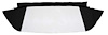 CD1032233 1962-63 Chevy II/Nova Convertible; Rear Window Only; Plastic; Vinyl; Black - image 1