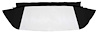 CD2032214 1962-63 Chevy II/Nova Convertible; Rear Window Only; Plastic; Canvas Cloth; Black - image 1