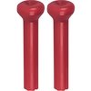 CLK802 1968-91 GM; Door Lock Knobs; Standard Interior; Smooth Design; Red; Pair - image 2