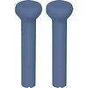 CLK808 1968-91 GM; Door Lock Knobs; Standard Interior; Smooth Design; Medium Blue; Pair - image 2