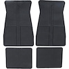 CM65101 1973-87 GM, Rubber Floor Mat Set, with GM Logo, Factory Style, Set of 4, Black