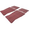 CM65102 Factory Style Rubber Floor Mat Set for 1973-1987 Chevrolet, Pontiac Models [With GM Logo, Dark Red] - image 3