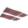 CM65102 Factory Style Rubber Floor Mat Set for 1973-1987 Chevrolet, Pontiac Models [With GM Logo, Dark Red] - image 4