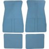 CM65103 1973-81 GM, Rubber Floor Mat Set, With GM Logo, Factory Style, Set of 4, Light Blue - image 2