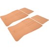 CM65104 Factory Style Rubber Floor Mat Set for 1973-1987 Chevrolet, Pontiac Models [With GM Logo, Tan] - image 3