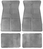 CM65105 1973-87 GM; Rubber Floor Mat Set; With GM Logo; Factory Style; Set of 4; Gray - image 1