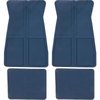 CM65106 1973-87 GM, Rubber Floor Mat Set, With GM Logo, Factory Style, Set of 4, Dark Blue - image 2