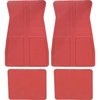 CM65107 1973-87 GM; Rubber Floor Mat Set; With GM Logo; Factory Style; Set of 4; Red - image 2