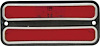 CP687202 1968-72 Chevrolet, GMC Truck; Side Marker Light; LED Conversion; With Stainless Steel Trim; Red Lens - image 1