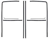 CR1056 Window Felt Kit for 1951-1955 Chevrolet, GMC Truck [Division Bars and Upper Channels] - image 1