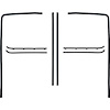 CR1058 Door Glass Run And Window Felt Weatherstrip Set for 1960-1963 Chevy/GMC Trucks, Suburban - image 1