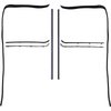 CR1060 Door Glass Run And Window Felt Weatherstrip Set for 1964-1966 Chevy/GMC Trucks, Suburban - image 2