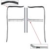 CR1060 Door Glass Run And Window Felt Weatherstrip Set for 1964-1966 Chevy/GMC Trucks, Suburban - image 3