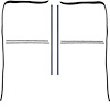 CR1062 Glass Run & Window Felt-Anti Rattle Set for 1967-1972 Chevrolet, GMC C/K Series Truck [With Stainless Bead Felts]