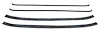 CR1067 1947-50 CChevrolet, GMC Pickup Truck; Window Felt/Belt Line Weatherstrip Set; Inner and Outer; 4-Piece - image 1