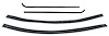 CR1068 1951-54 Chevrolet, GMC Pickup Truck; Window Felt/Belt Line Weatherstrip Set; Inner and Outer; 4-Piece - image 1