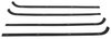 CR1070 1964-66 Chevrolet, GMC Pickup Truck, Suburban; Inner and Outer Door Window Felt Set, 4 Piece Set - image 3