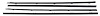 CR1071 Beltline Weatherstrip Door Windowfelt for 1967-1972 Chevrolet, GMC Truck - image 1