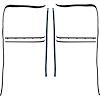 CR1109 1973-76 Chevy, GMC Truck Glass Run & Window Felt-Anti Rattle Set, 8 Piece - image 1