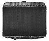CRD5130A Radiator 1967 Mustang/Cougar V8-390 With Auto Trans 3 Row Copper/Brass - image 1