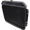 CRD5233S 1965 Ford Truck V8/Manual 3-Row Copper/Brass Radiator - Center Inlet - F100/F250/F350, 19-1/4" X 26-1/4" - image 1