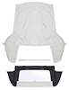 CT133121 1965-70 GM B-Body; Convertible Top Kit; With Plastic Window; Pinpoint Vinyl; White - image 1