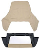 CT144105 1971-76 GM B-Body; Convertible Top Kit; With Plastic Window; With Zipper; Vinyl; Dark Tan - image 1