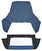 CT144116 1971-76 GM B-Body; Convertible Top Kit; With Plastic Window; With Zipper; Vinyl; Dark Blue - image 1