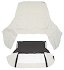 CT144121 1971-76 GM B-Body; Convertible Top Kit; With Plastic Window; With Zipper; Vinyl; White - image 1