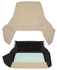 CT144205 1971-75 Impala/GM B-Body; Convertible Top Kit; With Glass Window; With Zipper; Vinyl; Dark Tan - image 1