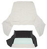CT144321 1971-76 GM B-Body; Convertible Top Kit; With Glass Window; With Zipper; With Defrost; Vinyl; White - image 1