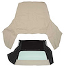 CT144331 1971-76 GM B-Body; Convertible Top Kit; With Glass Window; With Defrost; Vinyl; Beige - image 1