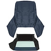 CT233214 1965-66 GM B-Body; Convertible Top Kit; With Glass Rear Window; Stayfast Canvas Cloth; Black - image 1
