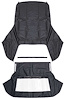 CT244114 1971-76 GM B-Body; Convertible Top Kit; With Plastic Window; With Zipper; Canvas; Black - image 1