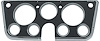 CX1004 1969-72 Chevy, GMC Pickup, Blazer/Jimmy, Suburban; Dash Instrument Bezel; 7 Gauge; Black; with Chrome Accents - image 1