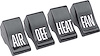 CX1175  Deluxe Heater Control Knob Set 1960-63 Chevy/GMC Truck, Suburban - image 1