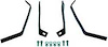 CX1238 Bumper Bracket Set; 1955-59 Chevrolet/GMC Truck, 1960-62 Chevrolet/GMC 4WD Truck; Rear Bumper Bracket Set; Stepside Only - image 1