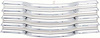CX1242 Front Grille for 1947-1953 Chevrolet Truck [Chrome w/ White Brackets] - image 1