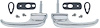 CX1290 Outer Door Handle Set 1947-51 Chevrolet, GMC Truck; With Gaskets And Hardware - image 1