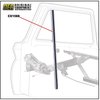 CX1588 1964-66 Chevrolet, GMC Truck; Door Glass Division Bar; with Felt insert; LH or RH - image 3