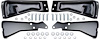 CX1662 Rear Bumper Bracket Set; 1973-80 Chevrolet, GMC C/K Fleetside Pickup, Blazer, Jimmy, Suburban; With Hardware - image 1