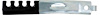 Spark Plug Wire Retainer Fits Select 1955-1972 Chevy Small Block Engines [4-Wire, Rear Mount]